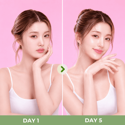 Olivine Beauty REJURAN Active Cream Enhanced glowing skin transformation comparison image