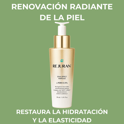 Olivine Beauty REJURAN Dual Effect Ampoule para renovación radiante hidratación y elasticidad de la piel