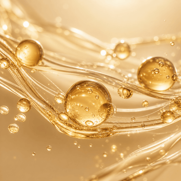 Retinal serum droplets representing smoother skin and refined texture