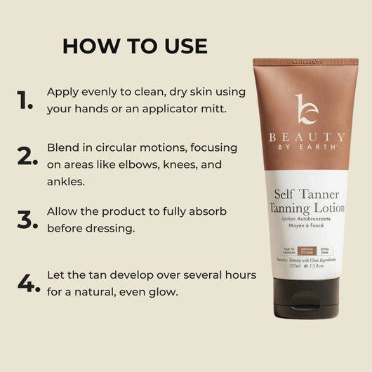 Steps on how to apply self tanning lotion evenly for best results