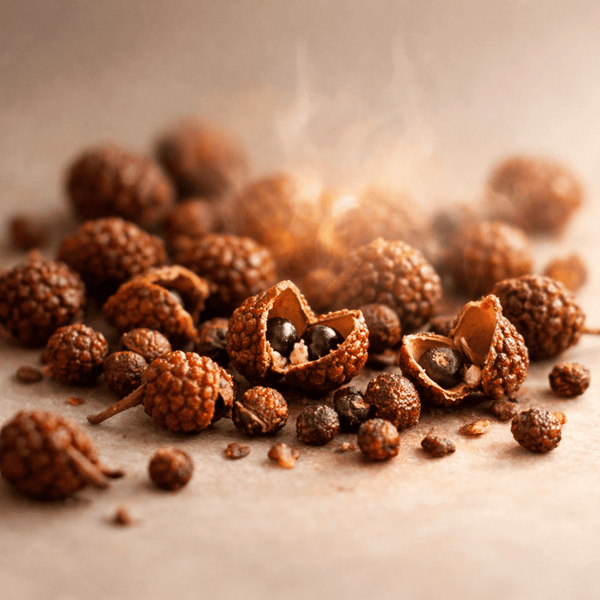 Olivine Beauty Sichuan pepper ingredient highlighting warming sensation and daily body comfort support
