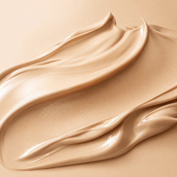 Silky cream texture representing smooth blendable skin-conditioning emollients by Olivine Beauty