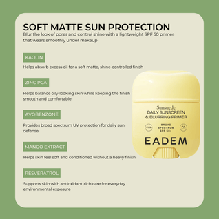 Sunsuede Daily Sunscreen and Blurring Primer