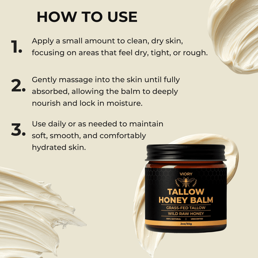 How to use tallow honey balm for soft smooth and hydrated skin daily