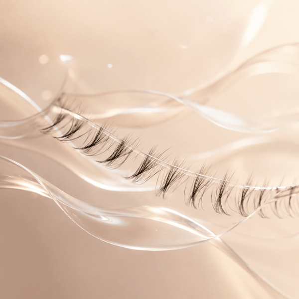 Ultra-thin transparent lash band with seamless lightweight natural lash appearance