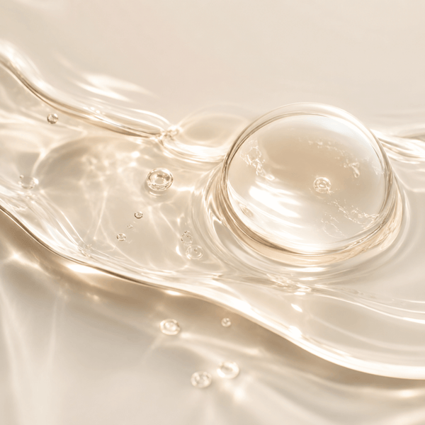 Lightweight skincare texture inspired by Zinc PCA ingredient for balanced looking skin by Olivine Beauty