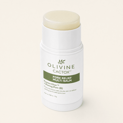 Olivine Cactox Pore Relief Multi Balm macro close up of the texture