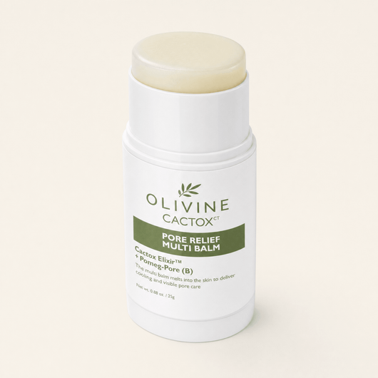 Olivine Cactox Pore Relief Multi Balm macro close up of the texture