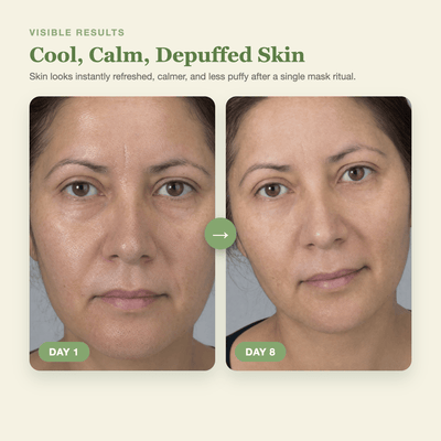 Olivine Cactox De Puffing Pore Tox Gel Mask Day 1 to Day 8 visible results