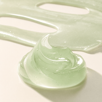 Olivine Cactox De Puffing Pore Tox Gel Mask macro close up of the texture