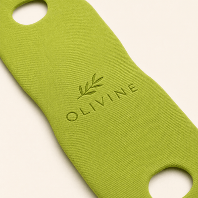 Olivine Cactox V Lifting Mewing Band macro close up of the texture