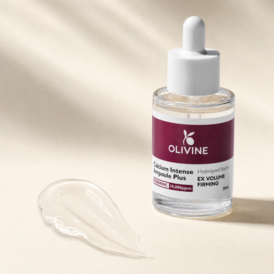 Olivine Calcium Intense Ampoule Plus texture swatch, macro