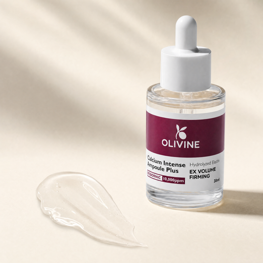 Olivine Calcium Intense Ampoule Plus texture swatch, macro
