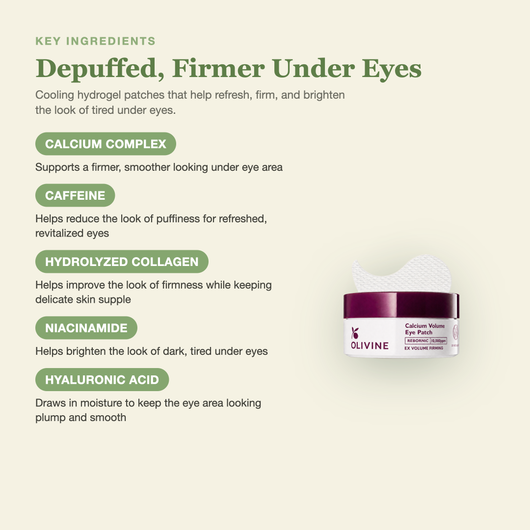 Olivine Calcium Volume Eye Patch key ingredients breakdown