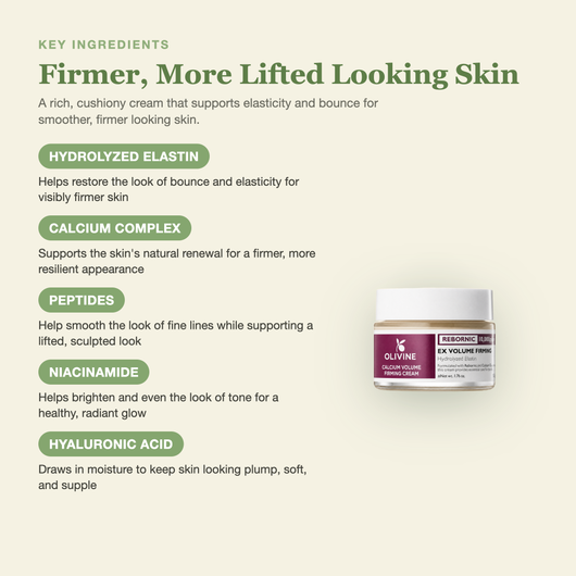 Olivine Calcium Volume Firming Cream key ingredients breakdown