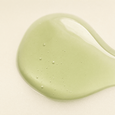 Olivine Matcha Dual PDRN Serum macro close up of the texture