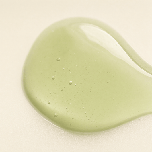 Olivine Matcha Dual PDRN Serum macro close up of the texture