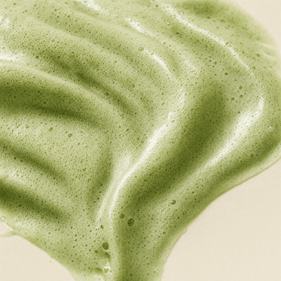 Olivine Matcha Pack Cleanser macro close up of the texture