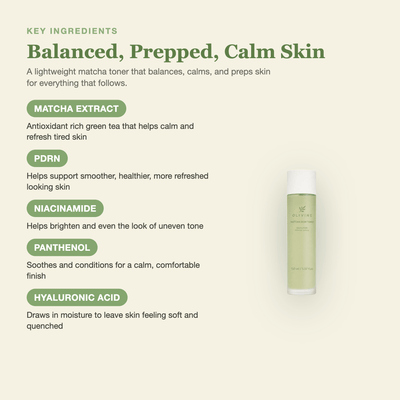 Olivine Matcha PDRN Skin Toner key ingredients breakdown