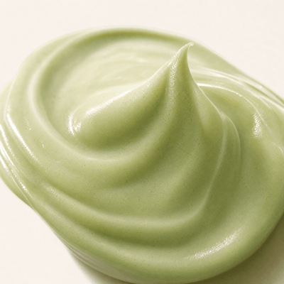 Olivine Matcha Toner and Cream Duo macro close up of the texture