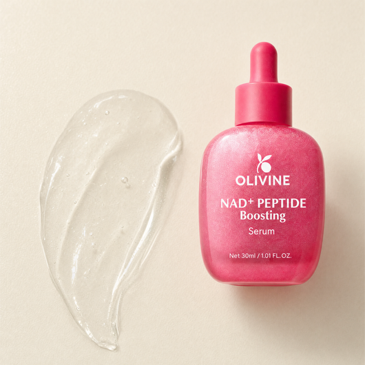 Olivine NAD Plus Peptide Serum texture swatch, macro