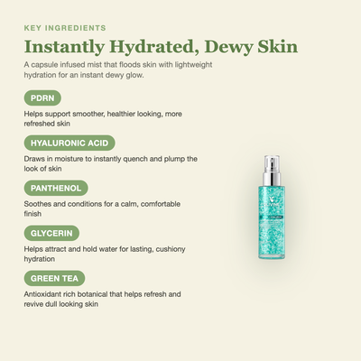 Olivine PDRN Collagen Glow Facial Serum Spray key ingredients breakdown