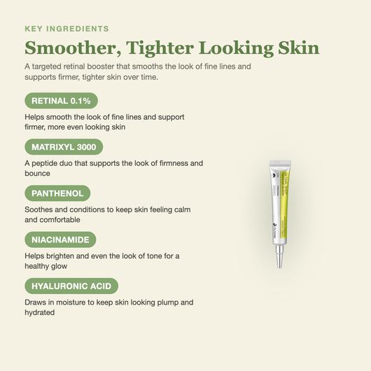 Olivine Vita A Retinal Shot Tightening Booster key ingredients breakdown