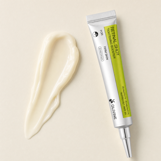 Olivine Vita A Retinal Shot Tightening Booster texture swatch, macro