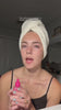 Customer testimonial video of woman using EQQUAL BERRY NAD plus peptide serum and sharing her skincare experience and results